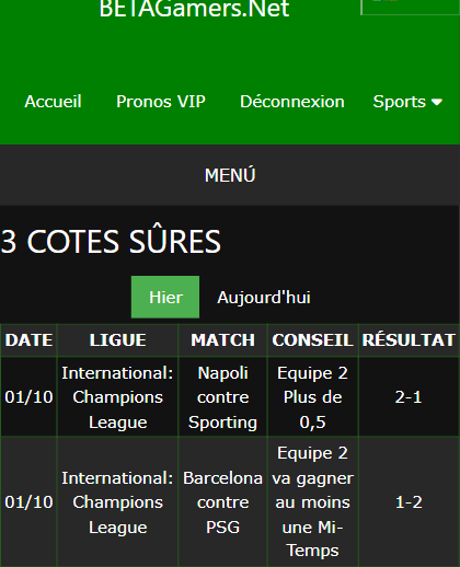 bulletins de paris gagnants